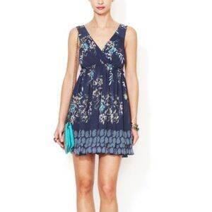Free People Boho Mixed Floral Print Dress XS